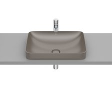 Roca INSPIRA Square FINECERAMIC ® zápustné umývadlo 55 x 37 cm, café A327534660