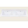 Uptrend – Umývadlo nábytkové dvojité Neva 120-2 × 46 × 17 cm biele lesklé UP4596-1200