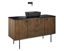 Elita LEGACY kúpeľňová skrinka pod umývadlo 140 cm 3S 2D, americký orech RE01140109D480