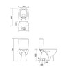 Cersanit  683 ARTECO 021 NEW WC kombi misa 36 x 64,5 cm RimFree so sedátkom K667-074