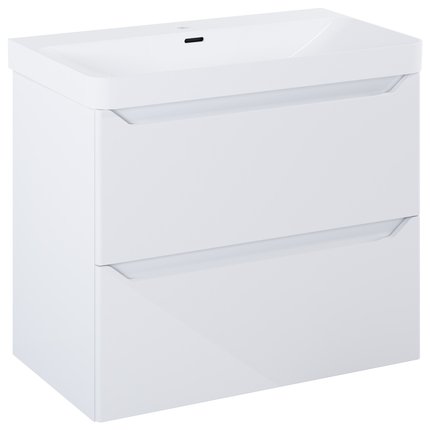 Elita HELO kúpeľňová skrinka s umývadlom 78,5 x 44,2 cm, biela lesklá RE010800208060