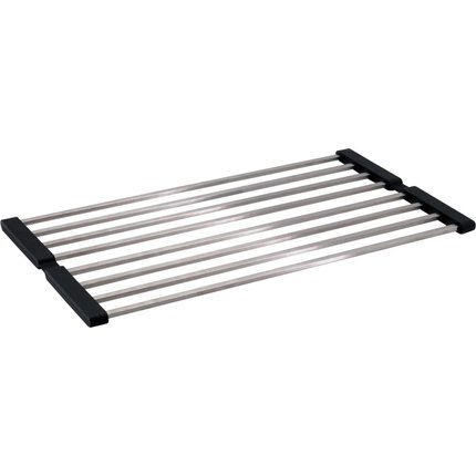 Deante MAGNETIC skladací odkvapkávač na drez, brúsená oceľ 43,4 x 24,1 cm, ZZH_0243