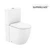 Roca MERIDIAN WC kombi Rimless® Vortex 39,5 x 63 cm, univerzálny odpad A342747S00+A341742000