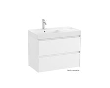 Roca ONA UNIK Compacto set skrinka s umývadlom, biela ľavá 80 x 64,5 cm A851692509