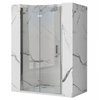 Rea MOLIER sprchové dvere zalamovacie 90 x 190 cm, profil chróm K8539+K3261