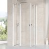 Ravak Chrome CRV2+CRV2 sprchový kút 80 x 100 x 195 cm, 1QV40100Z1+1QVA0100Z1