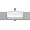 Roca INSPIRA Square FINECERAMIC ® zápustné umývadlo 55 x 37 cm, perlové A327534630