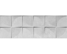 Ceramika Bianca Concrete Grey Quadra obklad lesklý, rektifikovaný 25 x 75 cm