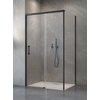 Radaway IDEA BLACK KDS obdĺžnikový sprchový kút 100 x 70 x 205 cm 10115100-54-01L+10117070-01-01