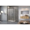 Radaway IDEA BLACK KDS obdĺžnikový sprchový kút 100 x 70 x 205 cm 10115100-54-01L+10117070-01-01