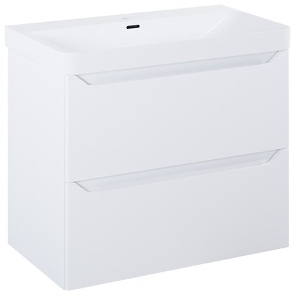 Elita HELO kúpeľňová skrinka s umývadlom 78,5 x 44,2 cm, biela matná RE010800205290