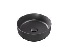 Besco CeraBe CLEA CERA-LINE Gun Metal keramické umývadlo na dosku 34,6 x 34,6 cm UNC-35-CLB
