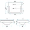 Rea MOLLY GREY set s umývadlom 40 cm REA-M0008