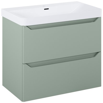 Elita HELO kúpeľňová skrinka s umývadlom 78,5 x 44,2 cm, sage mat RE010800201470