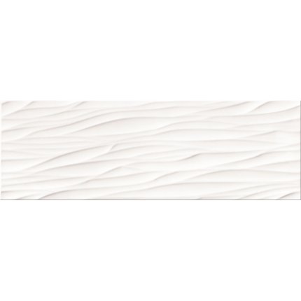 Opoczno STRUCTURE PATTERN WHITE WAVE 25x75 cm OP365-006-1