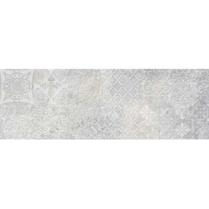 Ceramika Bianca Concrete Patchwork obklad lesklý, rektifikovaný 25 x 75 cm