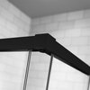 Radaway IDEA BLACK KDS obdĺžnikový sprchový kút 100 x 70 x 205 cm 10115100-54-01R+10117070-01-01