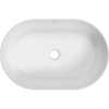 Deante ROUND keramické umývadlo na dosku 58 x 38 cm, biele matná CGR_AU6S
