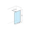 Excellent VIDOQ Walk-in sprchová zástena 80 x 200 cm KAEX.1506.K.800.BL