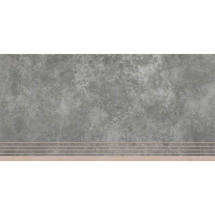 Cerrad Apenino Antracit gresová rektifikovaná schodnica, matná 29,7 x 59,7 cm 35746