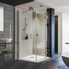 Aquatek SMART A3 štvorcový sprchový kút 90 x 90 x 195 cm, sklo číre, profil chróm