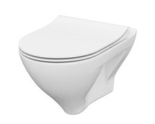 Cersanit MILLE WC misa závesná CleanOn so sedátkom 51 x 36,5 cm S701-453