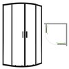 Laveo DESNA štvrťkruhový sprchový kút bez vaničky 90 x 90 cm JKD_796Z