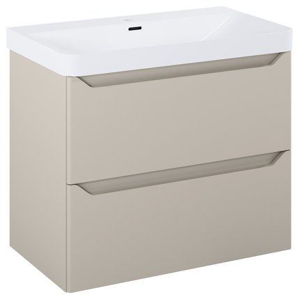 Elita HELO kúpeľňová skrinka s umývadlom 78,5 x 44,2 cm, fume matt RE010800207020