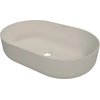 Deante ROUND keramické umývadlo na dosku 58 x 38 cm, bež CGR_5U6S