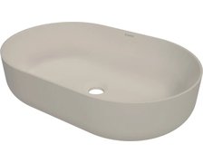 Deante ROUND keramické umývadlo na dosku 58 x 38 cm, bež CGR_5U6S
