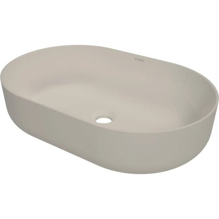 Deante ROUND keramické umývadlo na dosku 58 x 38 cm, bež CGR_5U6S