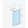 Excellent VIDOQ Walk-in sprchová zástena 90 x 200 cm KAEX.1506.900.LP.CR