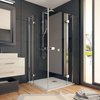 Aquatek SMART A4 štvorcový sprchový kút 90 x 90 x 195 cm, sklo číre, profil chróm