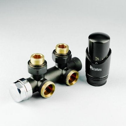 ALATUS Duo sada na radiátor s termostatom rohová 1/2"