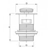 McAlpine sifón umývadlový bez výpuste ,matica 5/4 odtok 32 mm HC4PF-32