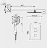 MODI RUNA podomietkový termostatický sprchový set 10020202801CA