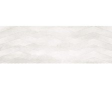 Ceramika Color Spectre white geo dekor lesklý rektifikovaný  25 x 75 cm
