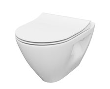 Cersanit MILLE WC misa závesná CleanOn so sedátkom 50 x 36 cm S701-454