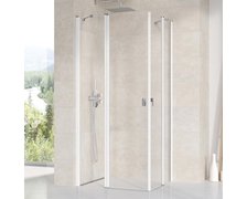 Ravak Chrome CRV2+CRV2 sprchový kút 80 x 120 x 195 cm, 1QV40100Z1+1QVG0100Z1