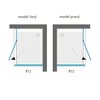 Aquatek SMART R13 obdĺžnikový sprchový kút 100 x 80 x 195 cm, sklo číre, profil chróm