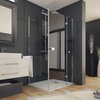 Aquatek SMART R13 obdĺžnikový sprchový kút 100 x 80 x 195 cm, sklo číre, profil chróm