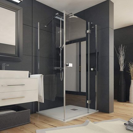 Aquatek SMART R13 obdĺžnikový sprchový kút 100 x 80 x 195 cm, sklo číre, profil chróm