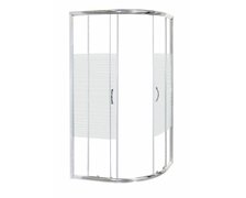 Novoterm Madera asymetrický sprchový kút 100 x 80 x 180  cm, sklo vzor