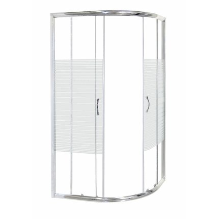 Novoterm Madera asymetrický sprchový kút 100 x 80 x 180  cm, sklo vzor