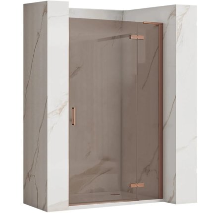 Rea HUGO 80 Sprchové dvere jednokrídlové 80 x 205 cm, sklo braz, REA-K6960+K6752