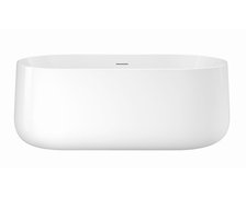 Dizajnová voľne stojaca vaňa MOBI HOLLANDS White Glossy 156 × 81 cm – akryl, lesklá biela