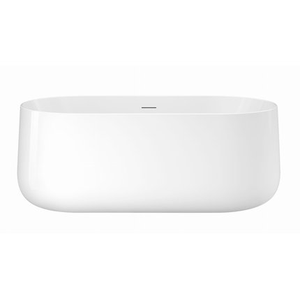 Dizajnová voľne stojaca vaňa MOBI HOLLANDS White Glossy 156 × 81 cm – akryl, lesklá biela