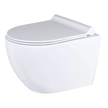 Uptrend CANEO WC misa závesná Rimless 48,5 x 35,5 x 34,5 cm so sedátkom TR2196D