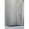 Radaway IDEA Brushed Nickel KDJ obdĺžnikový sprchový kút 100 x 70 x 205 cm 387040-91-01R+387048-91-01L