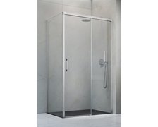 Radaway IDEA Brushed Nickel KDJ obdĺžnikový sprchový kút 100 x 70 x 205 cm 387040-91-01R+387048-91-01L